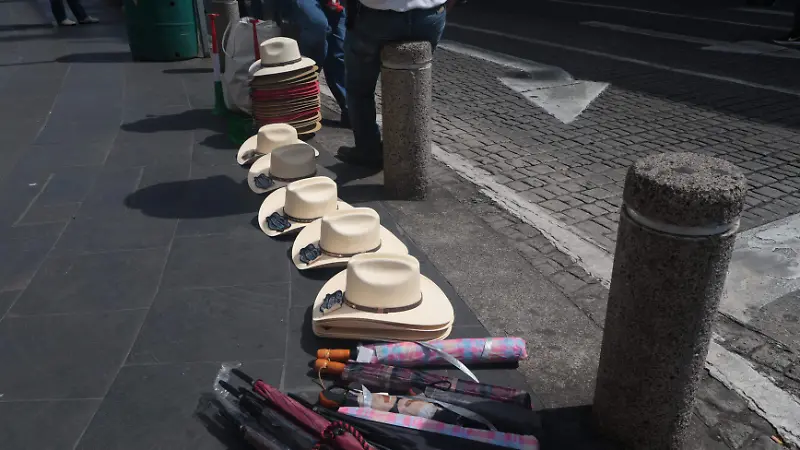 Venta de sombreros en Xalapa